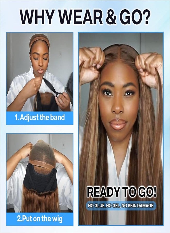 Ailwelia Wear and Go Glueless Bob Wig Human Hair 200% Density 5x5 HD Lace Closure Wigs For Black Women Glueless 5x5 Closure Wigs Human Hair Pre Plucked Bob Highlight Color 12 Inch - Image 5